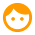 Icono carita naranja