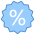 Symbol - Rabatt-Prozentzeichen