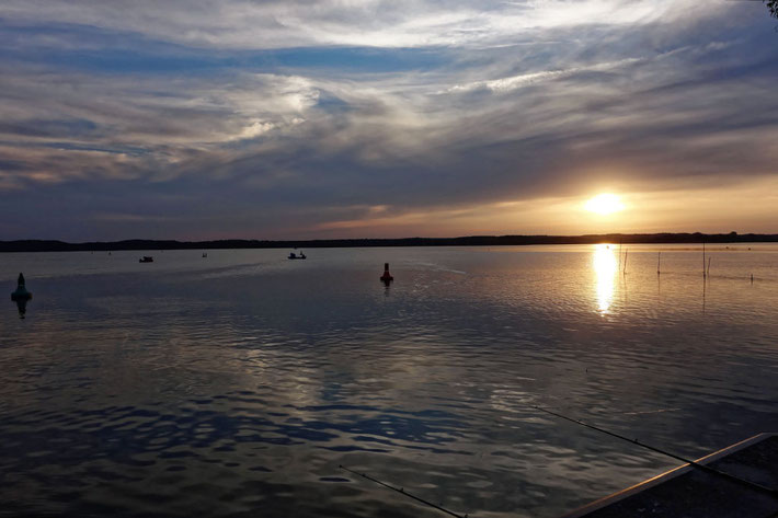 Sonnenuntergang am Hafen von Neustrelitz