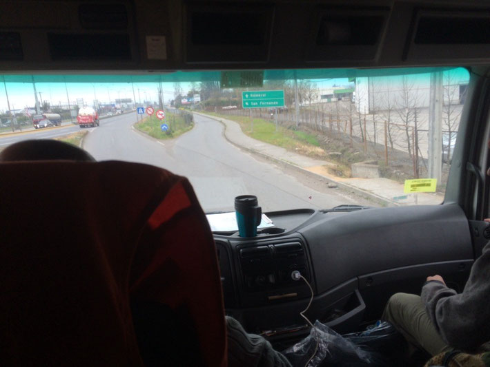 Hitch hiking in a juggernaut