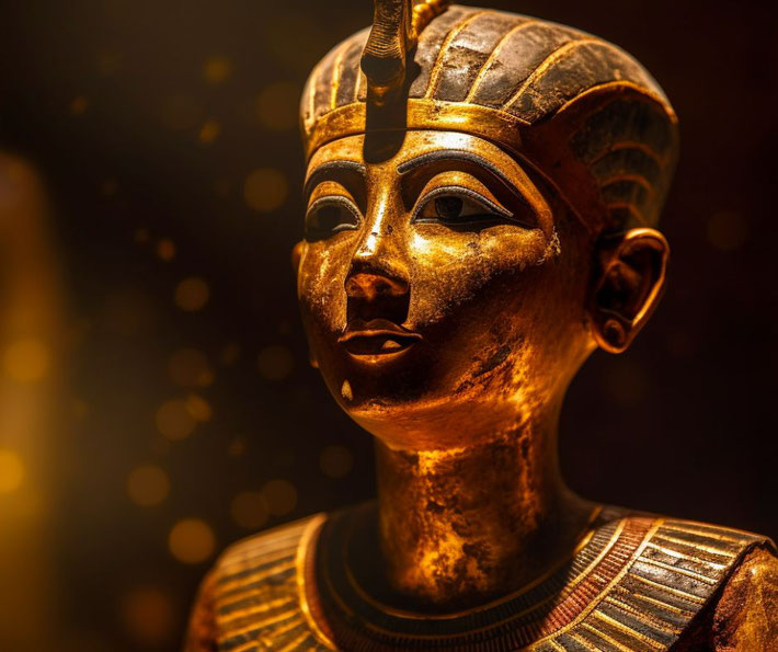 Statue of young Tutankhamun