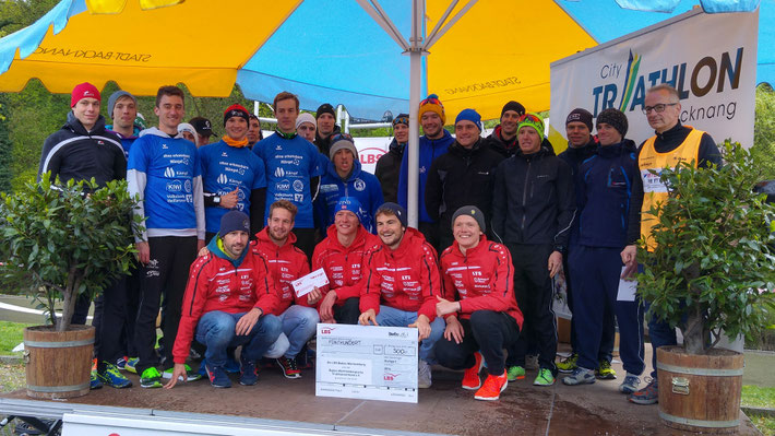 Sieger Teams City Triathlon Backnang 1 Liga Neckarsulm Dominik Sowieja