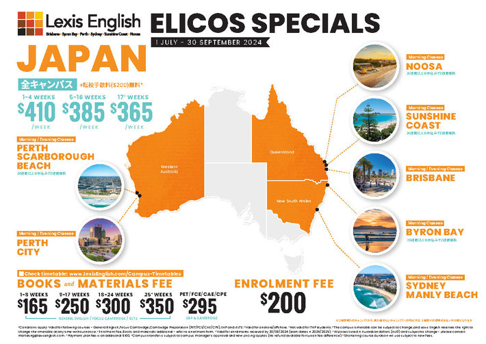 Lexis English ELICOS Special 2024 April - June