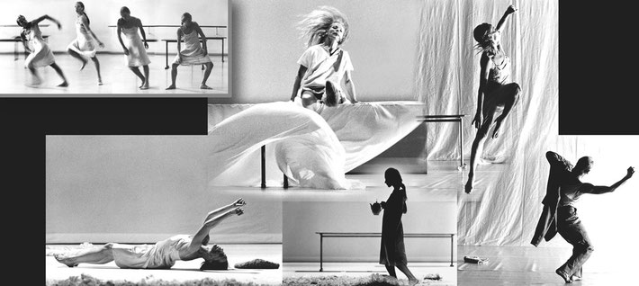 photos:Urs Dietrich (rehearsal photos, above left); Gert Weigelt (stage design photos), photomontage: Heidemarie Franz