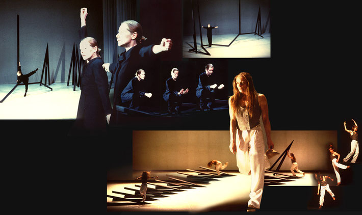 Susanne Linke premiere 1994 Dialog I and II Carte Blanche photomontage Heidemarie Franz