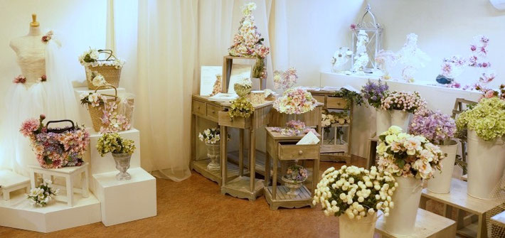2013年2月「花アクセサリー展」(東京堂)