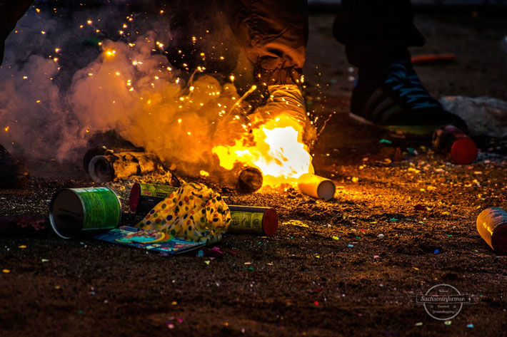 Thonberger SC 1931 II vs. FC Lausitz Hoyerswerda II Pyro Ultras