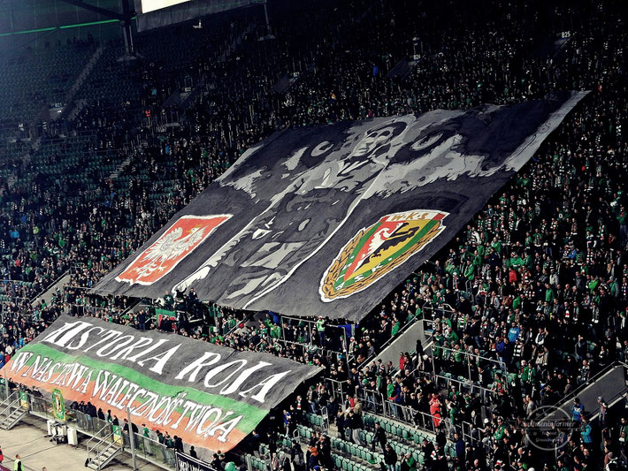 Pyro Ultras WKS Slask Wroclaw vs. MKS Zaglebie Lubin - Stadion Miejski Wroclaw