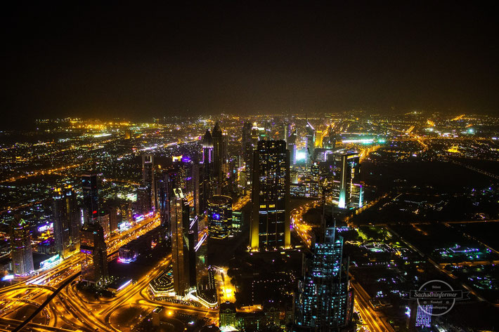 Burj Khalifa Dubai Downtown Nacht Night