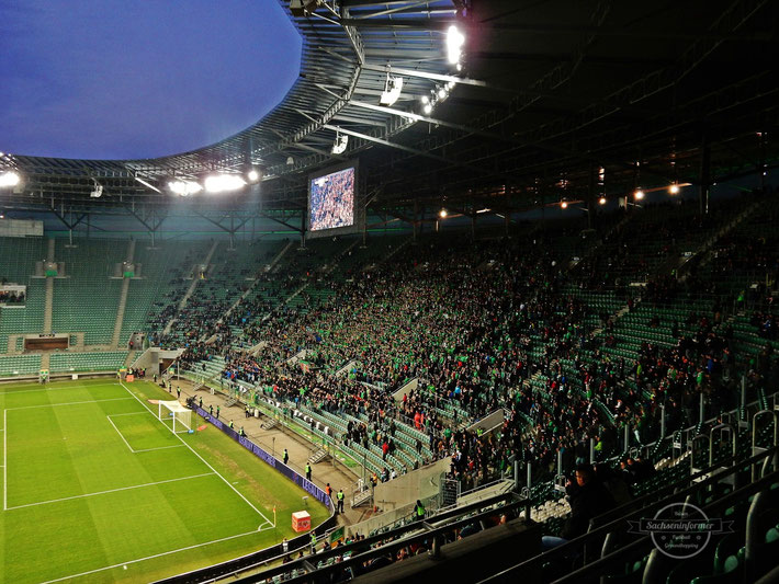 Pyro Ultras WKS Slask Wroclaw vs. MKS Zaglebie Lubin - Stadion Miejski Wroclaw