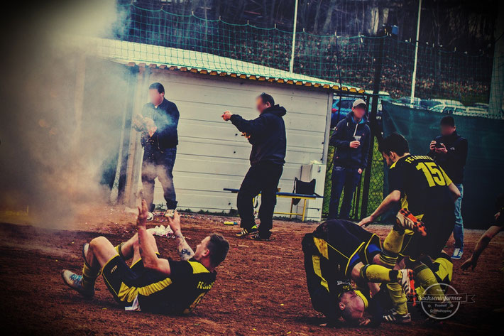 Thonberger SC 1931 II vs. FC Lausitz Hoyerswerda II Pyro Ultras