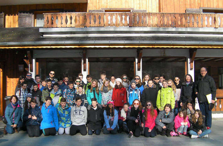 Dernière photo souvenir, avant le départ, devant le chalet du Sauvageon.