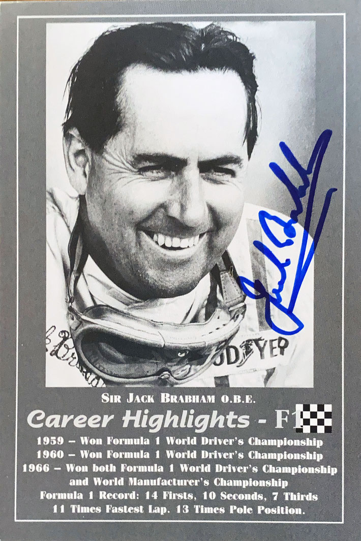 Autograph Jack Brabham Autogramm