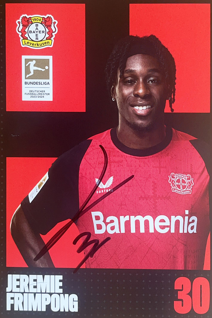 Autograph Jeremie Frimpong AUtogramm