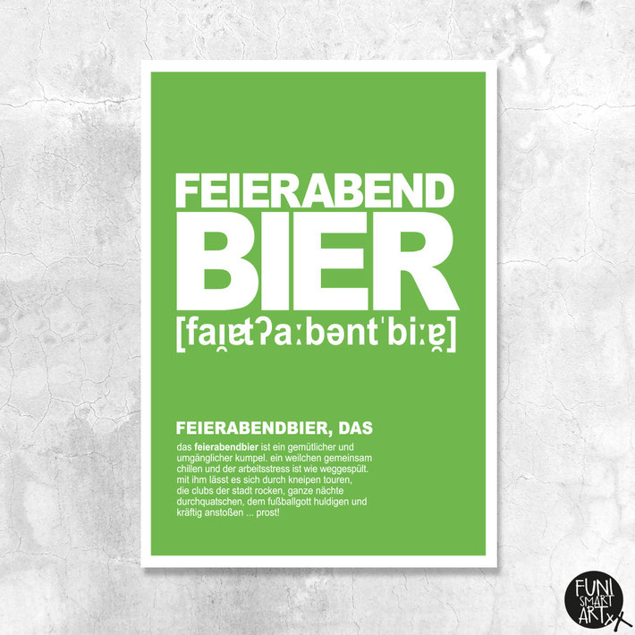"Feierabendbier, das." gibt's im FUNI SHOP in Berlin (Mitte).