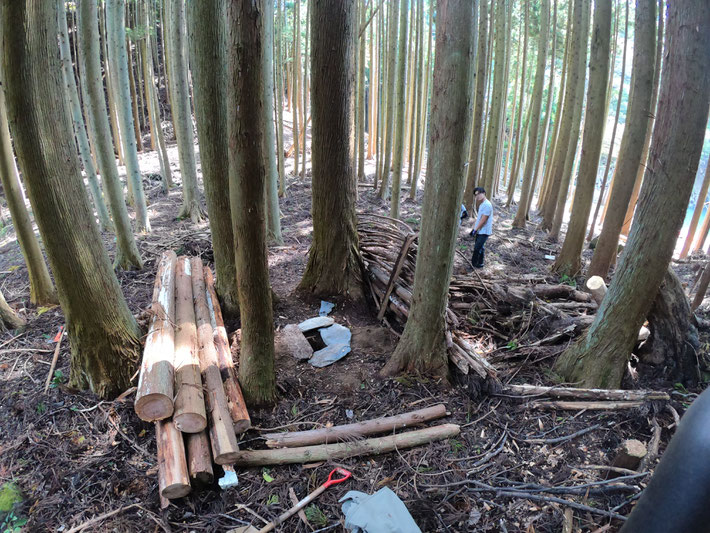 肝心の作業風景の写真がありませんが、とりあえず2ヶ月くらいかけてトイレを作ろうと思ってます。