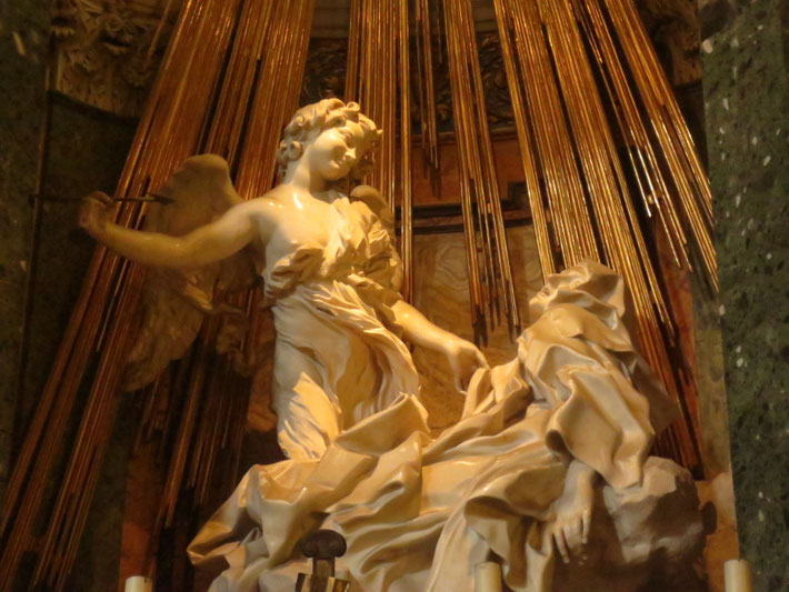Gian Lornezo Bernini, Die Verzückung der hl. Theresa, Santa Maria della Vittoria (Cornaro Kapelle)
