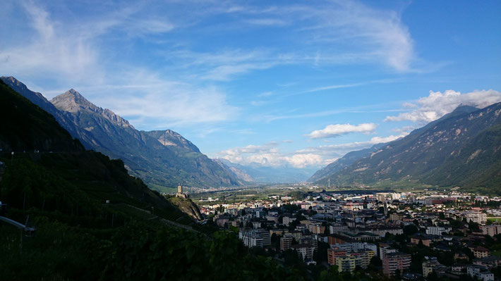 Die Aussicht über Martigny