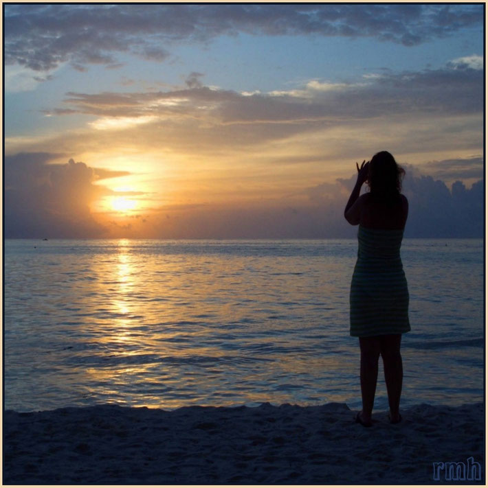 soft sunset on the Maldives