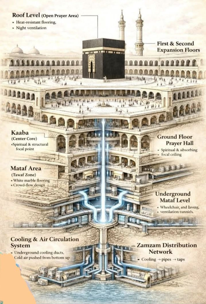 Size : One Million square meters - Capacity : 2 Million people - 20 Million visitors per year & open 24 hours per day.