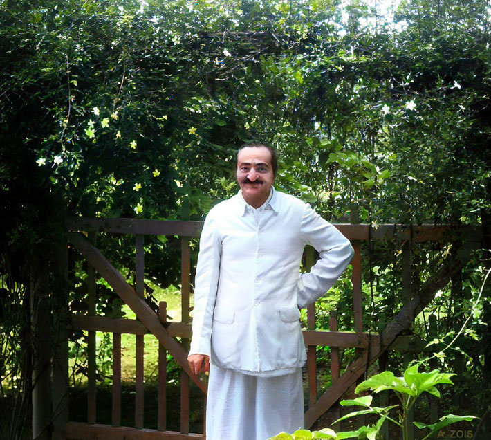  77. 16th September, 1954 : Meher Baba in Meherazad, India. Darwin Shaw photograph. BP