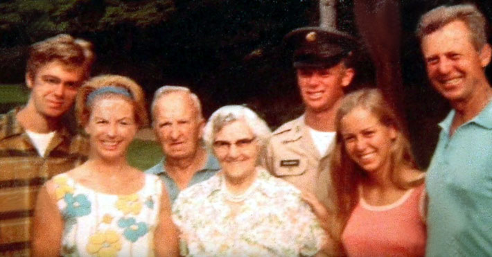 Ken with his parent's family in Up State New York.