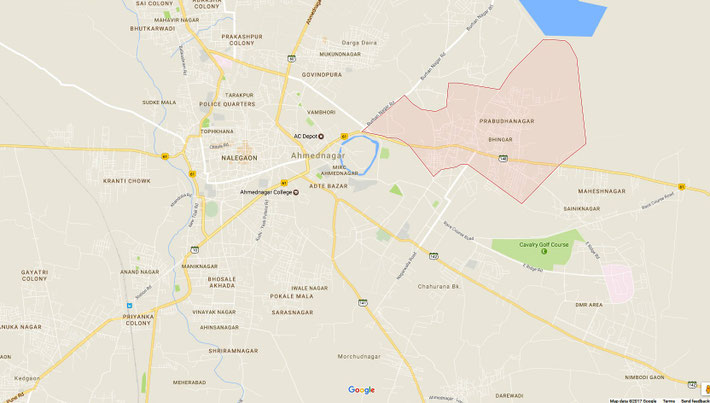 The area shaded in rose in where the cemetary is located. Exactly where in this area is unknown, presently.