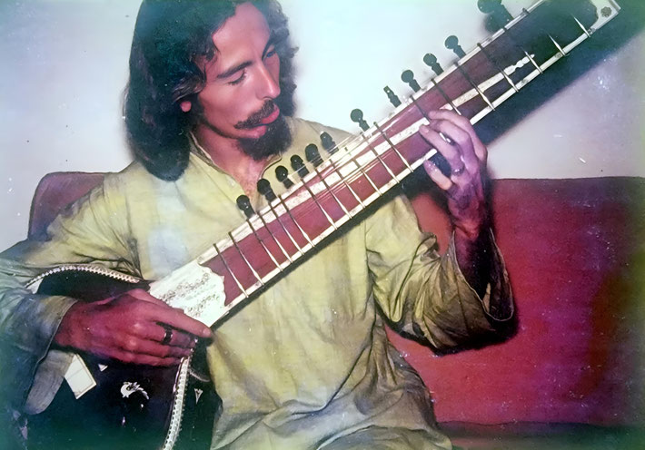 Daniel playing the sitar a fews years back.
