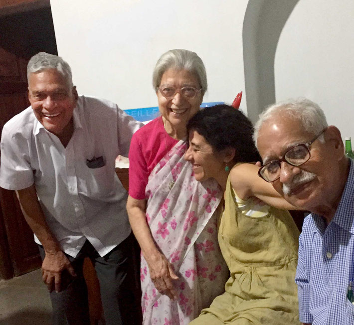 (L-R) Shridhar Kelkar, Dolly, Alisa Genovese & Jal Dastur. Photo taken by Mani Dreyfuss.