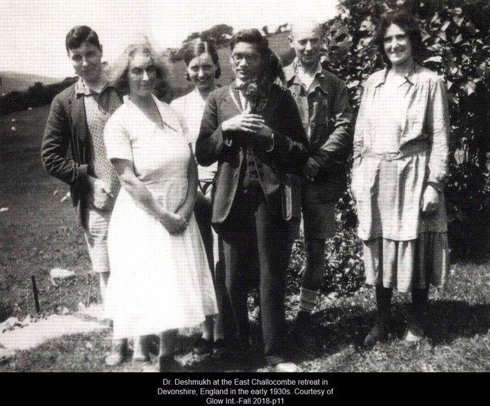 Dr. Deshmukh ( centre ) with Ann Powell ( far right )