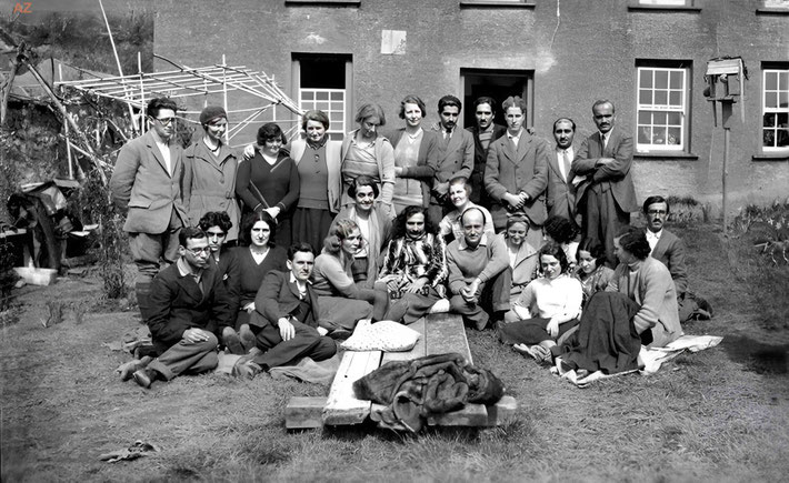  1932 : Meher Baba in East Challacombe, Devon, England. Image enhanced by Anthony Zois.