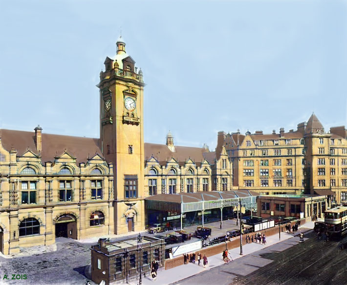 1930s : VICTORIA STATION, LONDON. Image rendition by Anthony Zois.