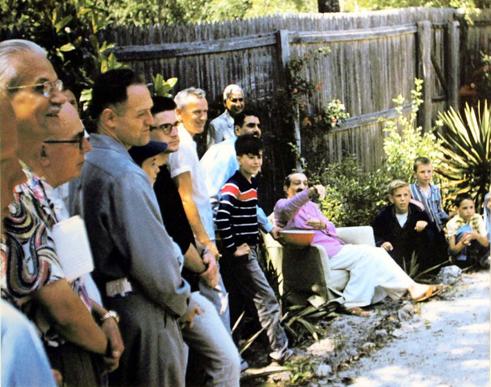 1958 : Meher Center, Myrtle Beach, SC. Ben is third on the left.