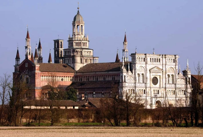 Certosa di Pavia, south of Milan, Italy.