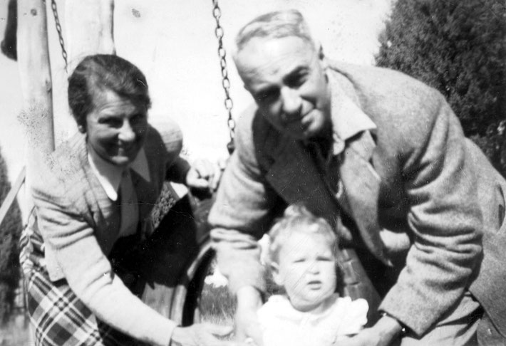 Roy & Alma with possibly their grand-child Michael Le Page.