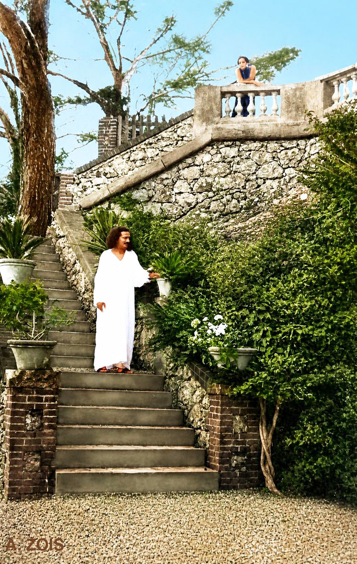  12. Meher Baba at the Villa Altachiara, Portofino, Italy- July 1933. BP