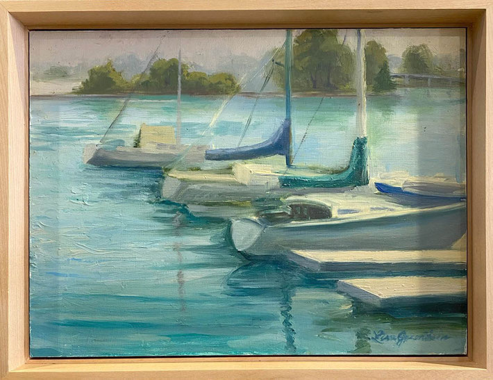 Alameda Marina. Oil on panel.