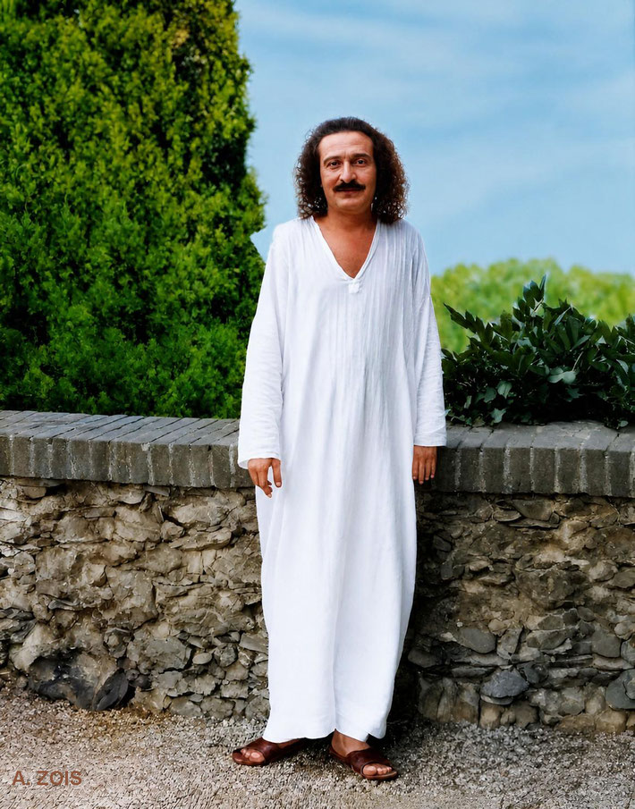 79.  June-July 1933 : Baba at Villa Altachiara, Portofino, Italy. Photo taken by Elizabeth Patterson. BP