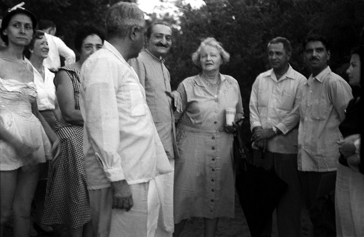 1958 - Billi is on the far right of Meher Baba