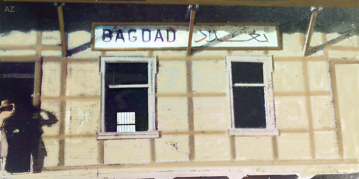 1930s : Baghdad Railway Station. Image rendition by Anthony Zois.