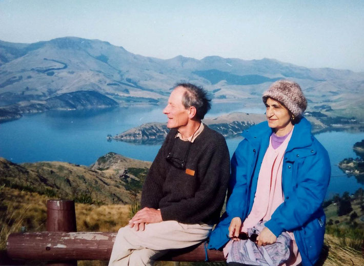 1993 - Meheru and Anthony Thorpe in New Zealand at Littleton Harbour