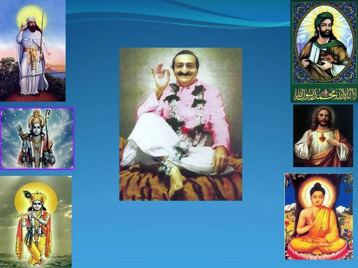 Avatar Meher Baba with the previous Avatars