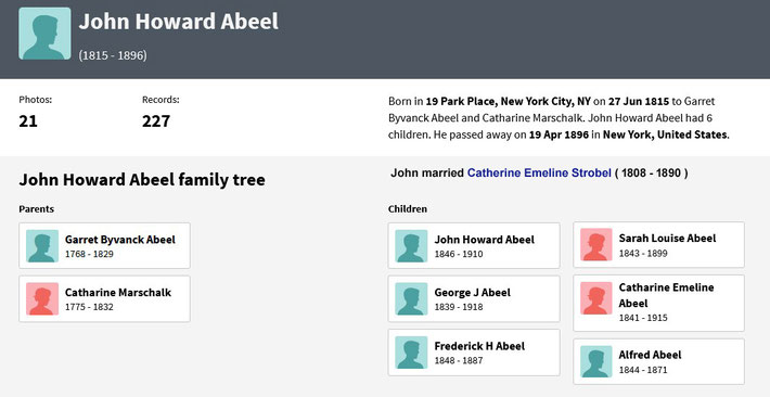  Nonny's Grandparents Family Chart