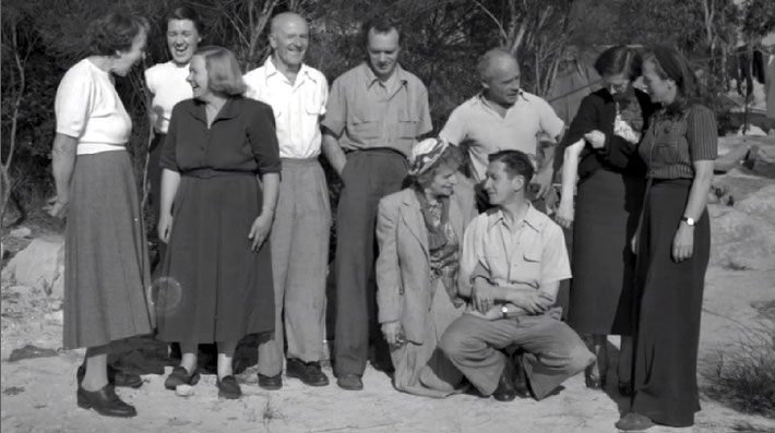 Francis and friends including May at Beacon Hill, Sydney, Australia.