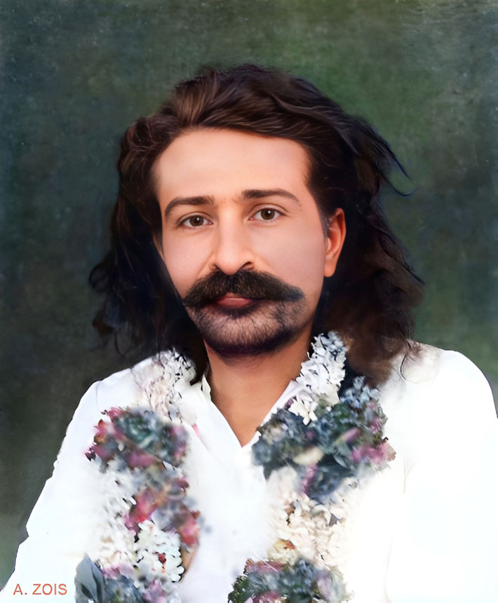 55.   Meher Baba at Meherabad, India in 1927.