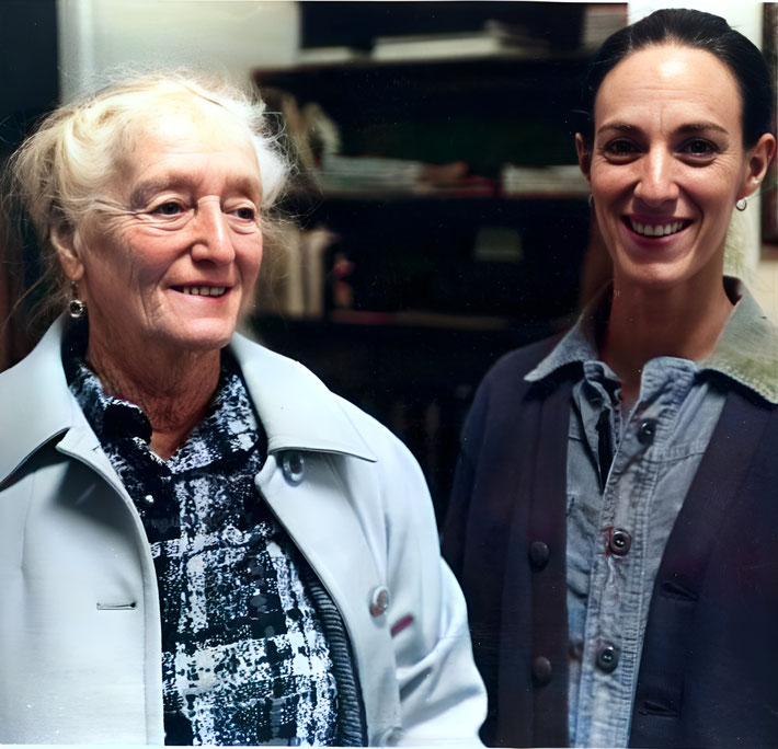 Photo of Miss Craske and Diana Byer by Ken Ferris. Image rendered by Anthony Zois.