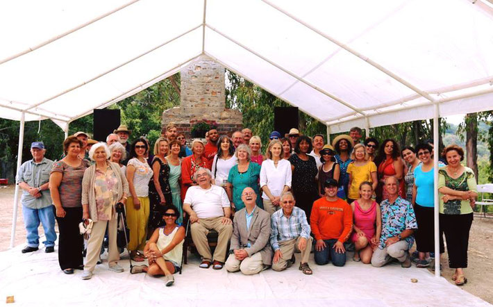 Group photo of the anniversary of Meher Baba's 1956 visit to Meher Mount, August 2014