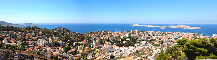 Panorama of Marseilles. France