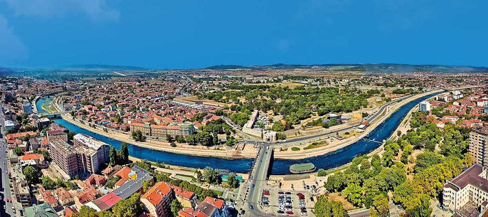 Panorama of Nis, Serbia