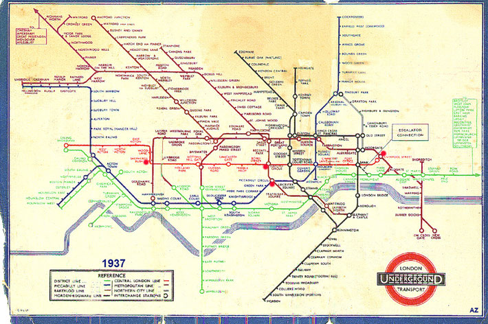 1937 map. Red markers show some of the places Baba travelled to. Map graphics by A. Zois.